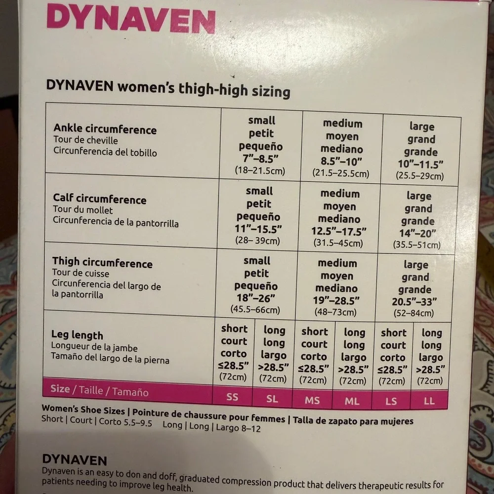 Dynaven Sigvaris‎ 20-30 mmHg Compression Thigh High Opaque Black LS 972NLSW99